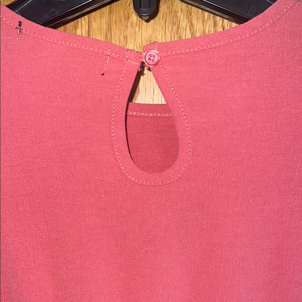 Love Ellie Mauve Tiered Ruffled Sundress with Puff Sleeves Lightweight Size 8/10 - Picture 7 of 9